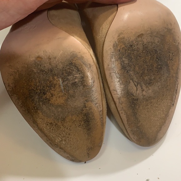 J. Crew Tan suede pump with stacked heel, 7, leather, classic - Picture 7 of 10